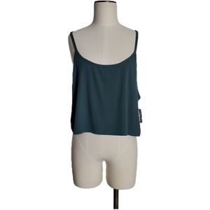 BP Forest Green Ribbed Crop